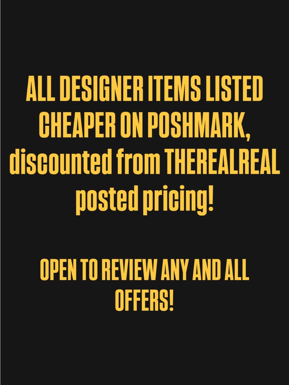 MAKE ME AN OFFER!